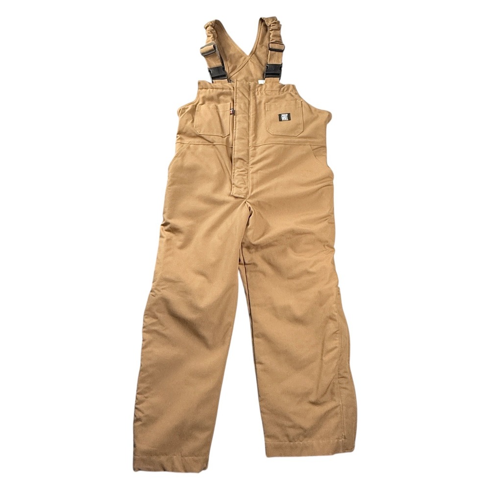 Pk Safty Mens Overalls Large Brown Insulated Bib Flame Resistant Workwear Canvas
